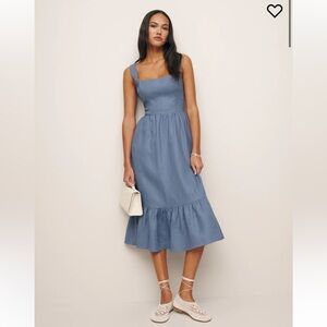 Reformation Bucatini Linen Dress